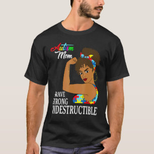 Camiseta Mamá de autismo indestructible cinta de rompecabez