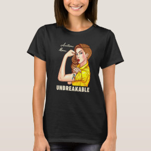 Camiseta Mamá de autismo irrompible para mujeres