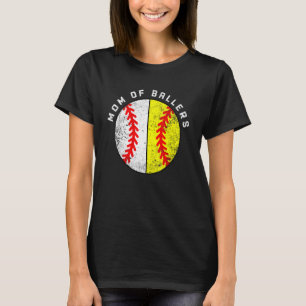 Camiseta Mamá De Ballers Béisbol Softball Mamá