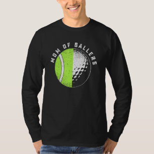 Camiseta Mamá De Ballers Golf Jugador De Tenis Hija Son Gol