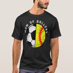 Camiseta Mamá De Ballers Soccer Softball Mamá