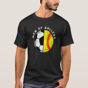 Camiseta Mamá De Ballers Soccer Softball Mamá
