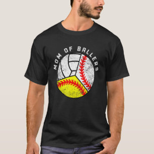 Camiseta Mamá De Baloncestistas Béisbol Voleibol Mamá