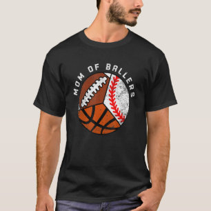 Camiseta Mamá de Baloncestistas De Béisbol