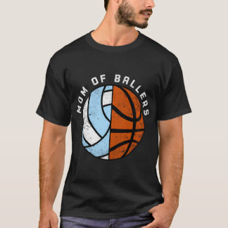 Camiseta Mamá De Baloncestistas Divertida Voleibol