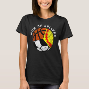 Camiseta Mamá De Baloncestistas Softball Baloncesto Mamá