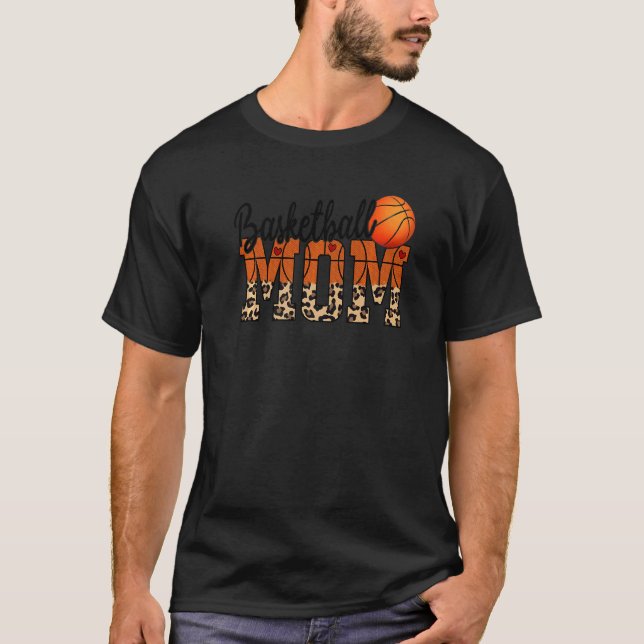 Camiseta Mamá De Baloncesto adora Ver A Mi Hijo Jugar El Ce (Anverso)
