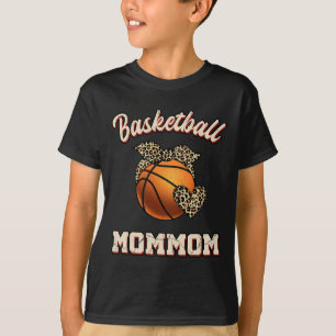 Camiseta Mamá de baloncesto Bandana Leopard Heart Fans Moth
