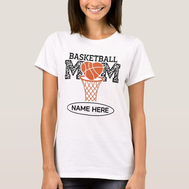 Camiseta Mamá de baloncesto personalizada  (Anverso)
