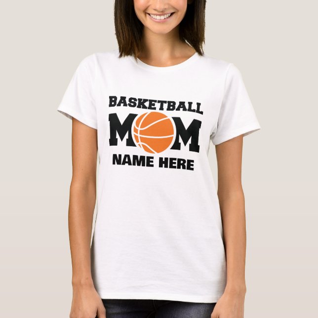 Camiseta Mamá de baloncesto personalizada  (Anverso)