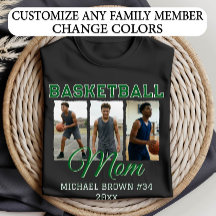 Mamá de baloncesto personalizada 3 Collage de foto