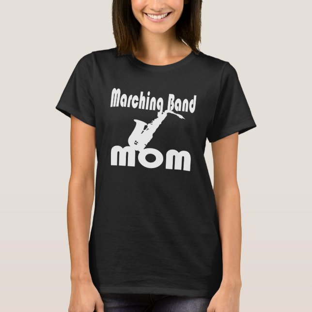 Camiseta Mamá de banda saxofónica (Anverso)