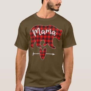 Camiseta Mamá de baño roja roja de las mujeres con salsa de