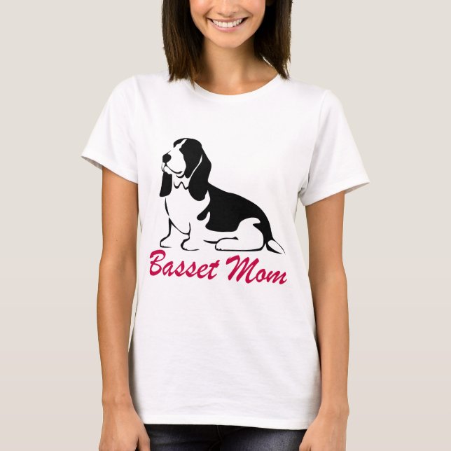 Camiseta Mamá de Basset Hound (Anverso)