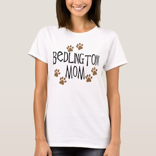 Camiseta Mamá de Bedlington (Anverso)