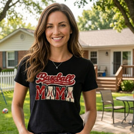 Camiseta Mamá de béisbol