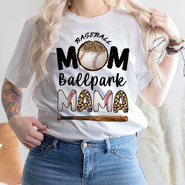 Camiseta Mamá de béisbol Ballpark Mama