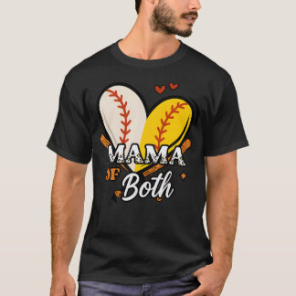 Camiseta Mamá de béisbol y sóftbol, divertido día de juego