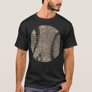Camiseta Mamá de béisbol y sóftbol Vintage Leopardo Diverti
