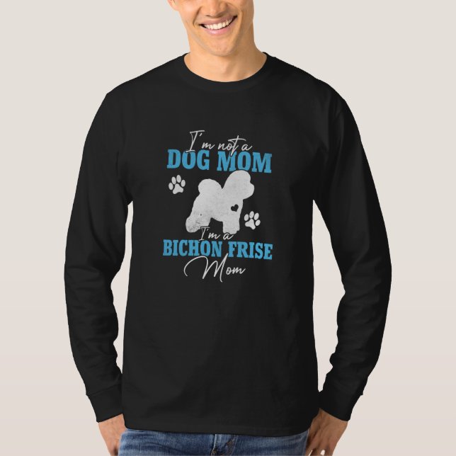 Camiseta Mamá de Bichon Frise Mujeres para Mamá de Perro Li (Anverso)