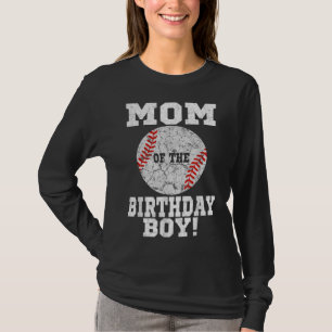 Camiseta Mamá de Birthday Boy Béisbol Amante de Vintage Ret