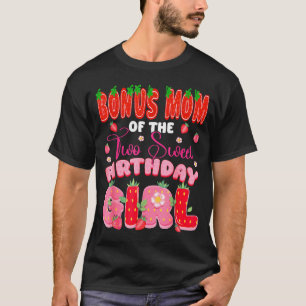 Camiseta Mamá de bono de las dos dulces cumpleañeras de 2 a