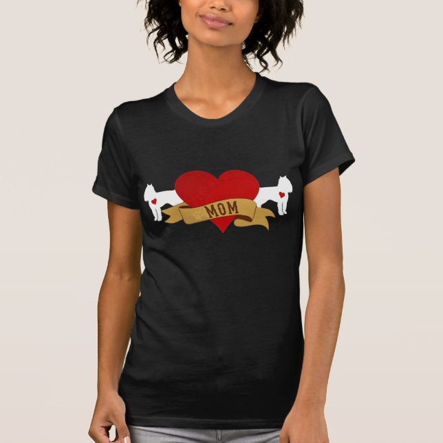 Camiseta Mamá de Bruselas Griffon [estilo del tatuaje] (Anverso)