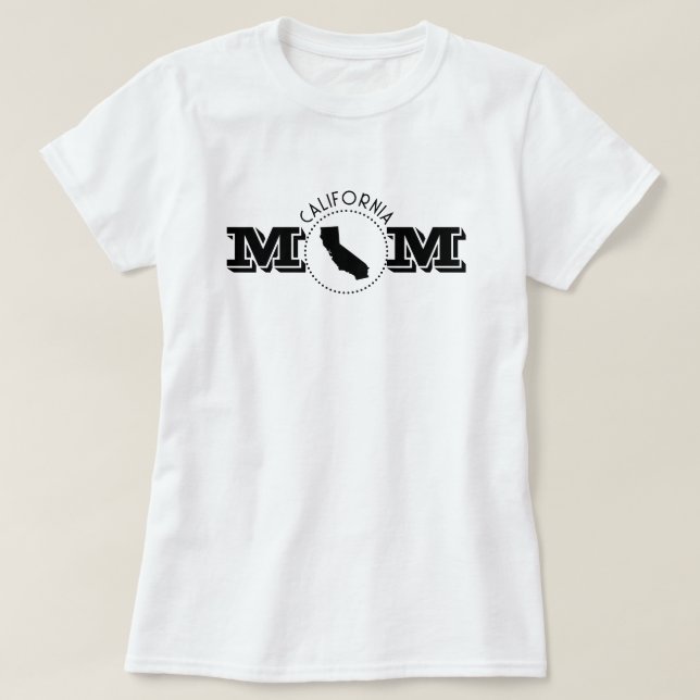 Camiseta Mamá de California  (Diseño del anverso)