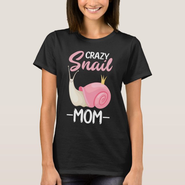 Camiseta mamá de caracol loco por caracol (Anverso)