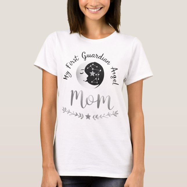 Camiseta Mamá de Celestial Guardian | Moon & First Journey  (Anverso)