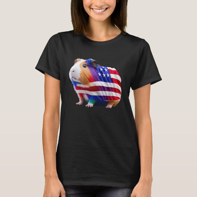 Camiseta Mamá de cerdo de Guinea papá graciosa cerdo 4 de j (Anverso)