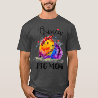 Camiseta Mamá de cerdo guineana cute gracioso Mascota Owne 
