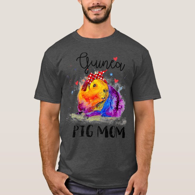 Camiseta Mamá de cerdo guineana cute gracioso Mascota Owne  (Anverso)