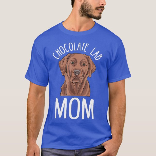 Camiseta Mamá de chocolate Labrador regala a mamá de labora (Anverso)
