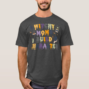 Camiseta Mamá de cocina retro construye personaje Halloween