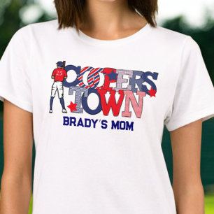 Camiseta Mamá de Cooperstown / Béisbol Patriótico Personali