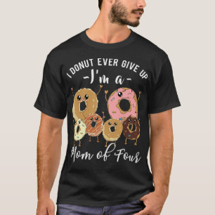 Camiseta Mamá de cuatro divertidas citas de Donut Madre del