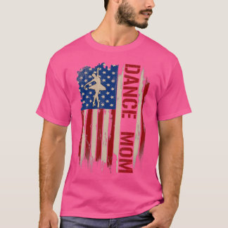 Camiseta Mamá de danza de la cosecha norteamericana Bandera