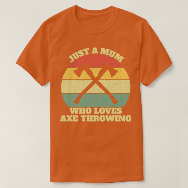 Camiseta Mamá de derribo de Ax Thrower Classic TShirt (Diseño del anverso)