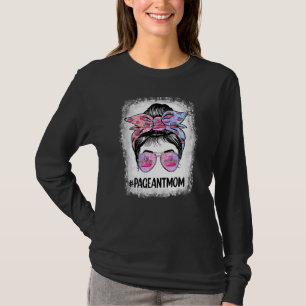 Camiseta Mamá de despedida blanqueada, desordenada pelo de 