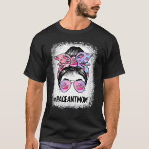 Camiseta Mamá de despedida blanqueada, desordenada pelo de