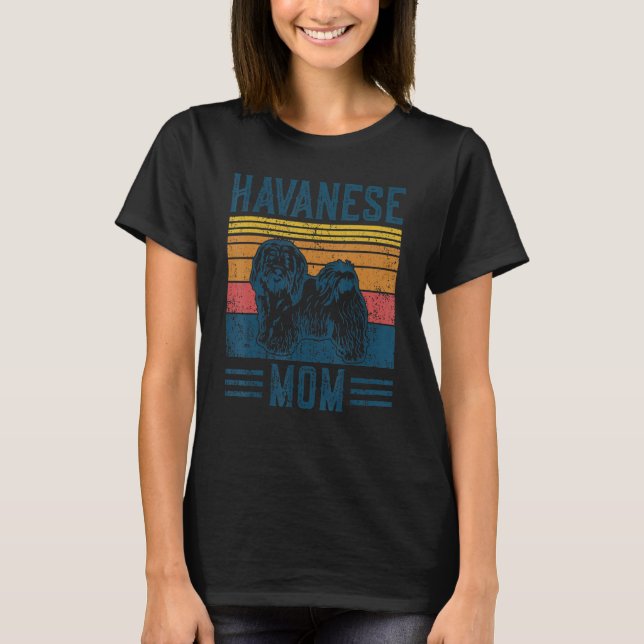 Camiseta Mamá de Dog Havanese vieja (Anverso)