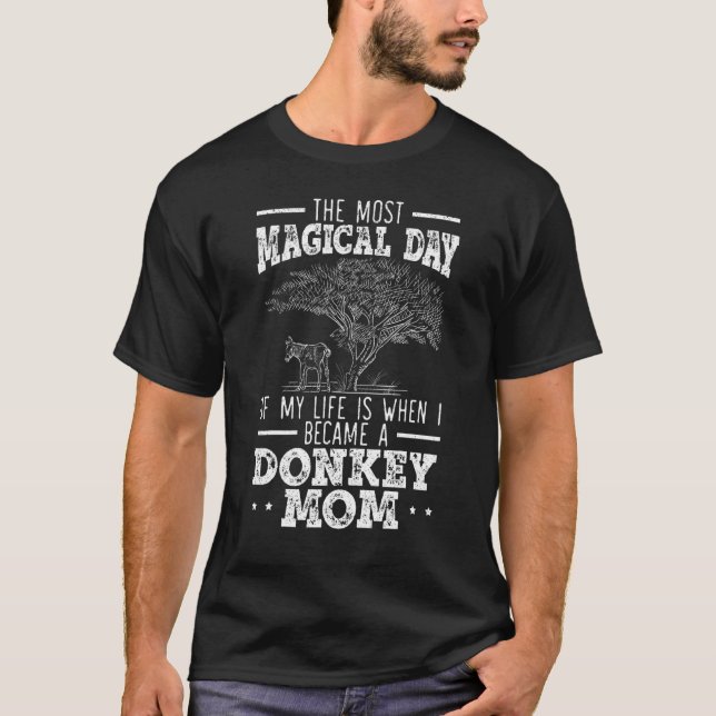Camiseta Mamá de Donkey Horse Animal Donkey Mom (Anverso)