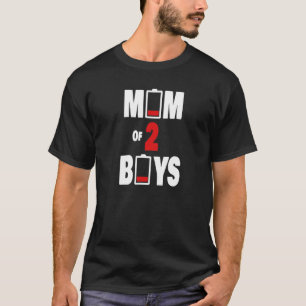 Camiseta Mamá De Dos Niños Día de la Madre Madres Mamá Geme