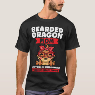 Camiseta mamá de dragón barbudo no poseo mi lagarto dragón 