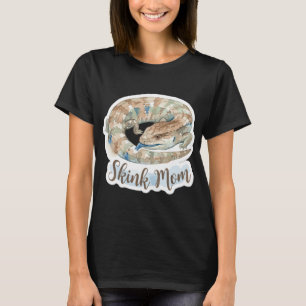 Camiseta Mamá de Escíncido Cute de Acuarela Lengua Azul
