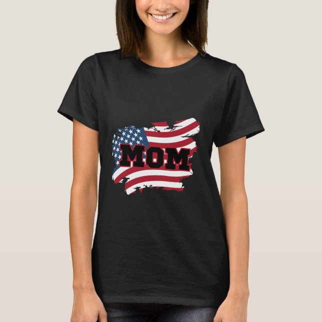 Camiseta Mamá de Estados Unidos (Anverso)