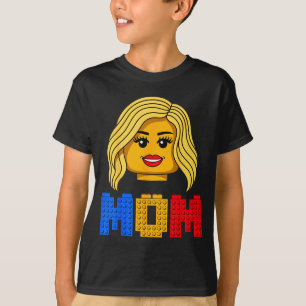Camiseta mamá de familia constructora maestra construyendo