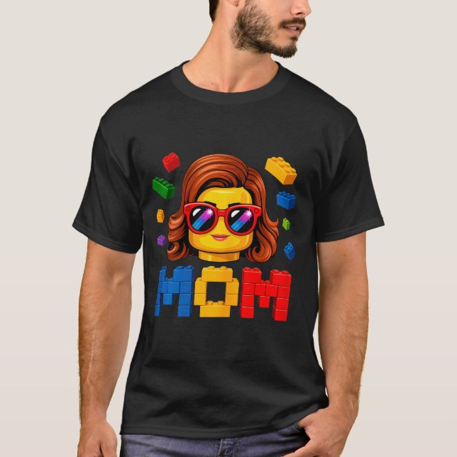 Camiseta Mamá de familia maestro constructor construyendo l (Anverso)