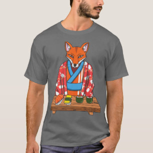 Camiseta Mamá de Fox de Japón Kimono Sushi Style T Premium